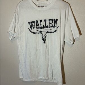 Gildan White Bull Skull Men's T-Shirt